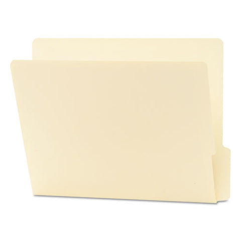 Heavyweight Manila End Tab Folders, 9" High Front, 1/3-cut Tabs: Bottom, Letter Size, 0.75" Expansion, Manila, 100/box