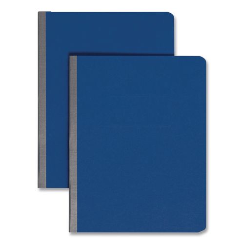 Prong Fastener Pressboard Report Cover, Two-piece Prong Fastener, 3" Capacity, 8.5 X 11, Dark Blue/dark Blue, 25/box