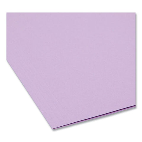 Colored Hanging File Folders With 1/5 Cut Tabs, Letter Size, 1/5-cut Tabs, Lavender, 25/box