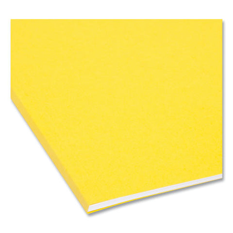 Colored Hanging File Folders With 1/5 Cut Tabs, Letter Size, 1/5-cut Tabs, Yellow, 25/box