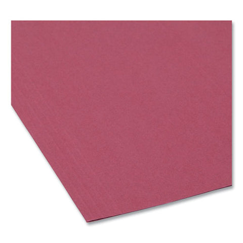 Colored Hanging File Folders With 1/5 Cut Tabs, Letter Size, 1/5-cut Tabs, Maroon, 25/box