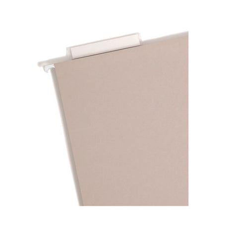 Tuff Extra Capacity Hanging File Folders With Easy Slide Tab, 2" Capacity, Letter, 1/3-cut Tabs, Steel Gray, 18/box