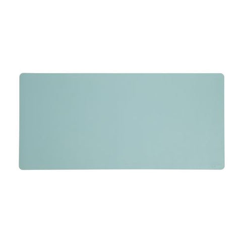 Vegan Leather Desk Pads, 36" X 17", Light Blue