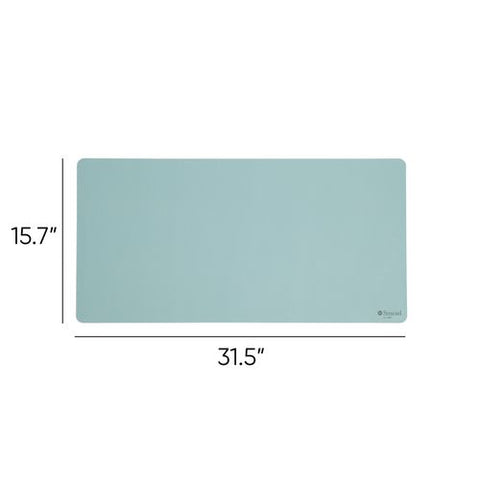 Vegan Leather Desk Pads, 31.5" X 15.7", Light Blue