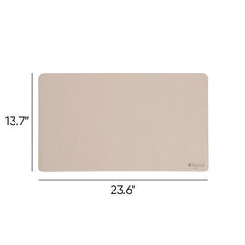 Vegan Leather Desk Pads, 23.6" X 13.7", Sandstone