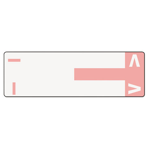 Alphaz Color-coded First Letter Combo Alpha Labels, I/v, 1.16 X 3.63, Pink/white, 5/sheet, 20 Sheets/pack