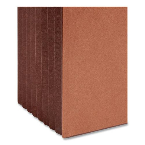Tuff Recycled Expanding Wallet, Extra Wide Legal, 7" Expansion, Elastic Strap Closure, Redrope, 5/box