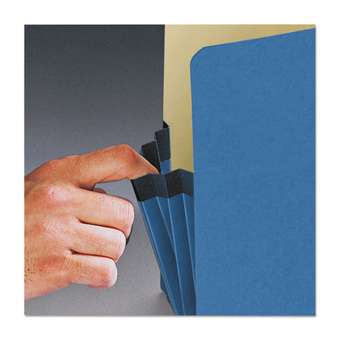 Colored File Pockets, 1.75" Expansion, Letter Size, Blue