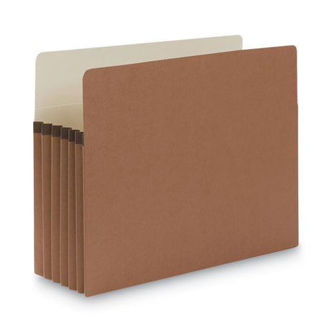 Redrope Drop Front File Pockets, 5.25" Expansion, Letter Size, Redrope, 10/box