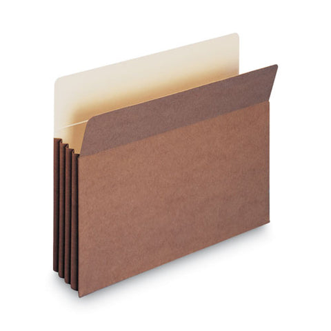 Redrope Tuff Pocket Drop-front File Pockets With Fully Lined Gussets, 3.5" Expansion, Letter Size, Redrope, 10/box