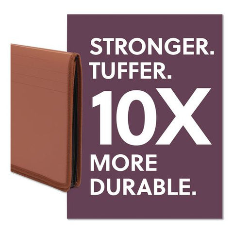 Tuff Premium Poly Expanding Wallet, 5.25" Expansion, Elastic Closure, Legal Size, Redrope