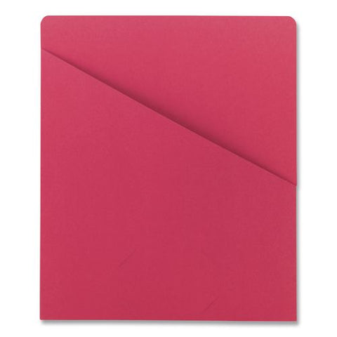 Organized Up Slash Jackets, Letter Size, Red, 25/pack