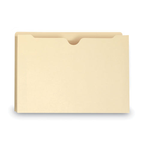 100% Recycled Top Tab File Jackets, Straight Tab, Legal Size, Manila, 50/box