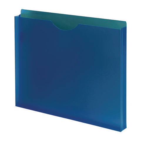 Moisture-resistant File Pockets, 1" Expansion, Letter Size, Assorted Colors, 10/pack