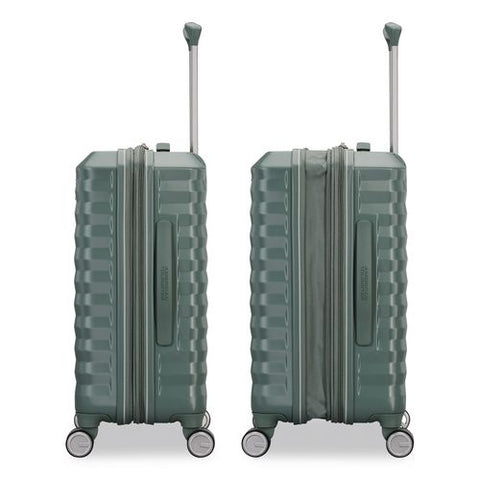 Color Vault Hardside Spinner Suitcase Set, 11 X 11 X 24, Jade Green