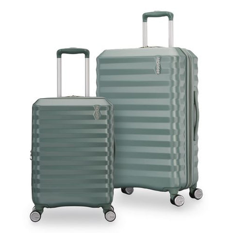 Color Vault Hardside Spinner Suitcase Set, 11 X 11 X 24, Jade Green