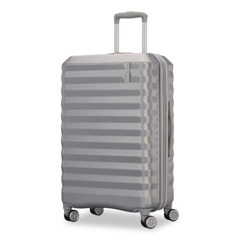 Color Vault Hardside Spinner Suitcase Set, 11 X 11 X 24, Silver