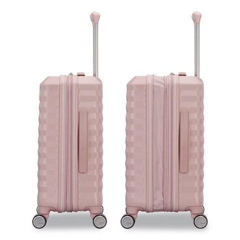 Color Vault Hardside Spinner Suitcase Set, 11 X 11 X 24, Pink Blush