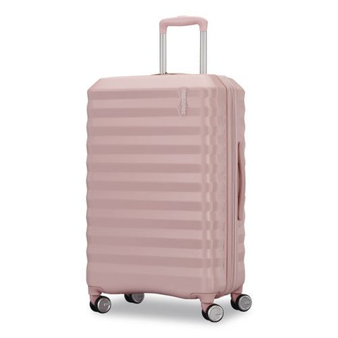 Color Vault Hardside Spinner Suitcase Set, 11 X 11 X 24, Pink Blush