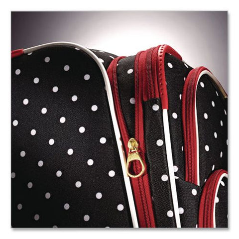 Disney Minnie Mouse Red Bow Softside Spinner Suitcase, 11 X 19 X 31, Black/red/white
