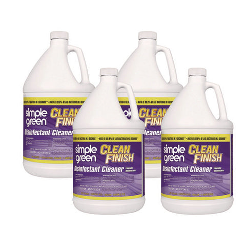 Clean Finish Disinfectant Cleaner, Herbal, 1 Gal Bottle, 4/carton