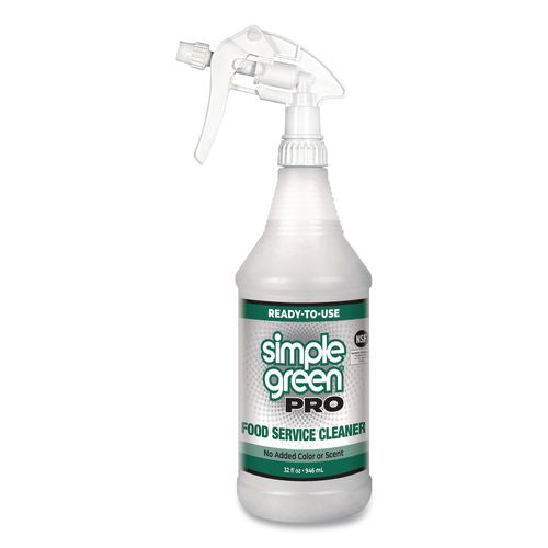 Pro Food Service Cleaner Ready-to-use, 32 Oz Spray Bottle, 12/carton
