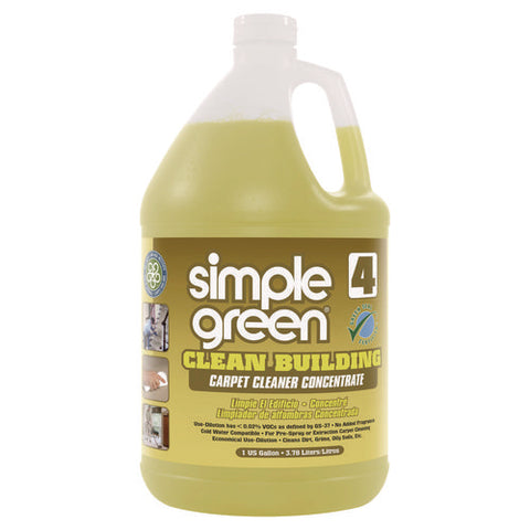 Clean Building Carpet Cleaner Concentrate, Unscented, 1gal Bottle