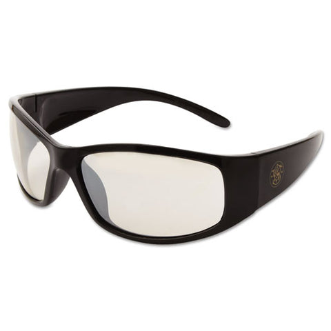 Elite Safety Eyewear, Black Frame, Indoor/outdoor Lens