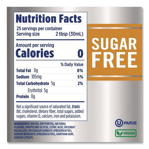 Sugar-free Coffee Syrup, Salted Caramel, 25.4 Oz Bottle, 6/carton