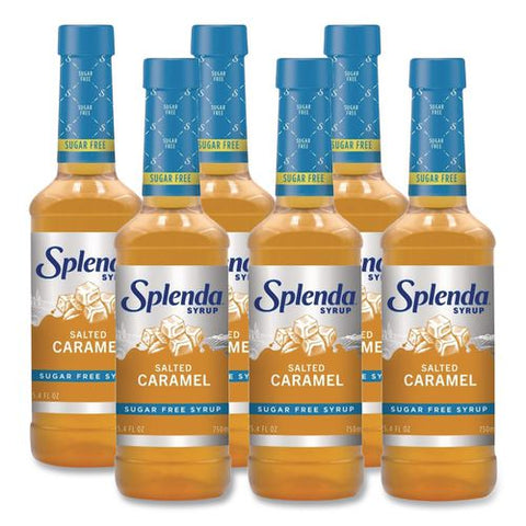 Sugar-free Coffee Syrup, Salted Caramel, 25.4 Oz Bottle, 6/carton