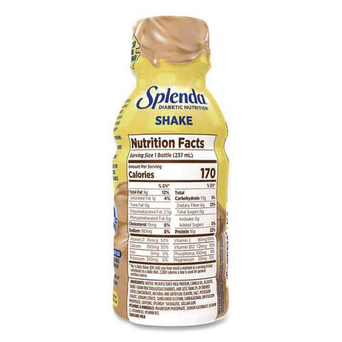 Diabetes Care Sugar-free Shake, Cafe Latte, 8 Oz Bottle, 24/carton