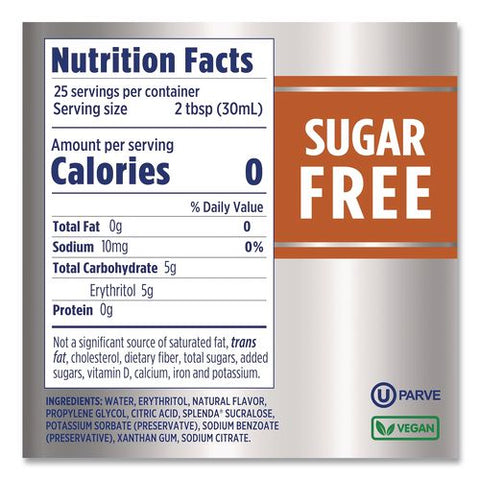 Sugar-free Coffee Syrup, Hazelnut, 25.4 Oz Bottle, 6/carton