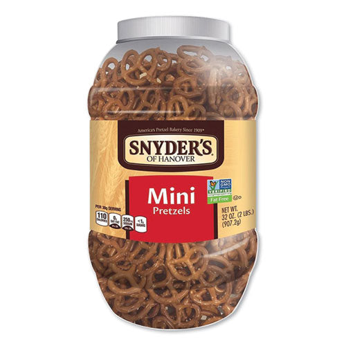 Mini Pretzels, Classic, 32 Oz Barrel