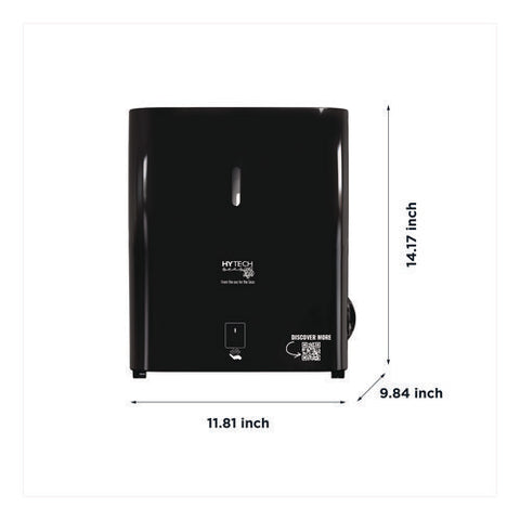 Hy Tech Towel Dispenser, Automatic, 11.8 X 9.8 X 14.2, Black