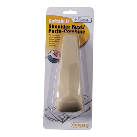 Softalk Ii Telephone Shoulder Rest, 2 X 2.5 X 6.5, Ivory
