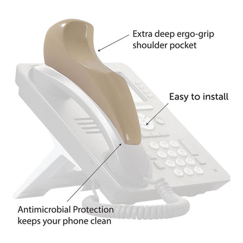 Softalk Ii Telephone Shoulder Rest, 2 X 2.5 X 6.5, Ivory