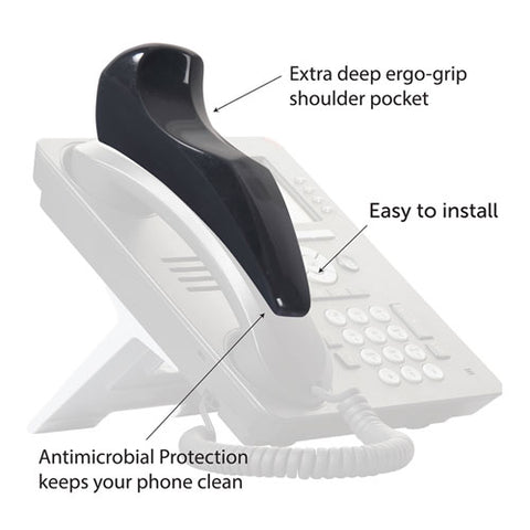 Softalk Ii Telephone Shoulder Rest, 2 X 6.75 X 2.5, Charcoal