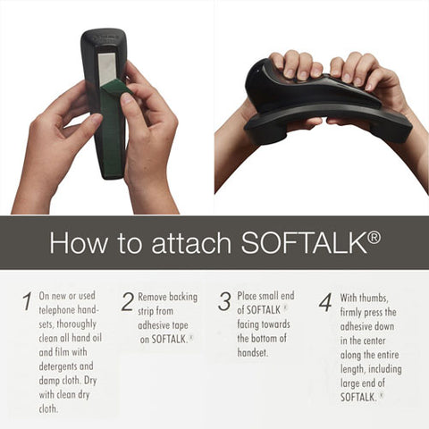 Softalk Ii Telephone Shoulder Rest, 2 X 6.75 X 2.5, Charcoal