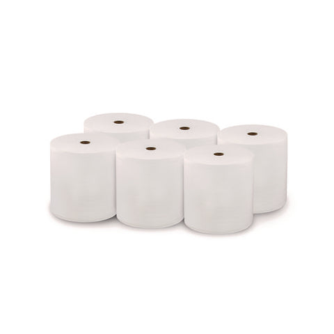 Hard Wound Roll Towel. 1-ply, 7" X 1,000 Ft, White, 6 Rolls/carton