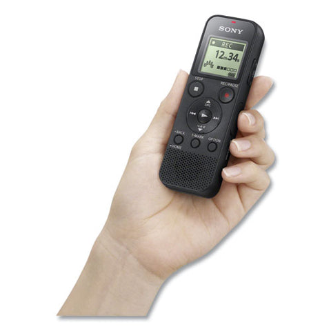 Icd-px370 Digital Voice Recorder, 4 Gb, Black