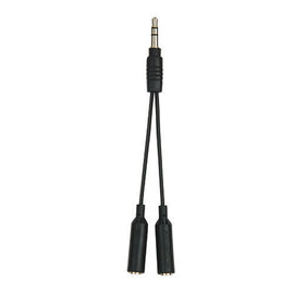 Tuneshare 3.5 Mm To 3.5 Mm Audio Splitter, Black