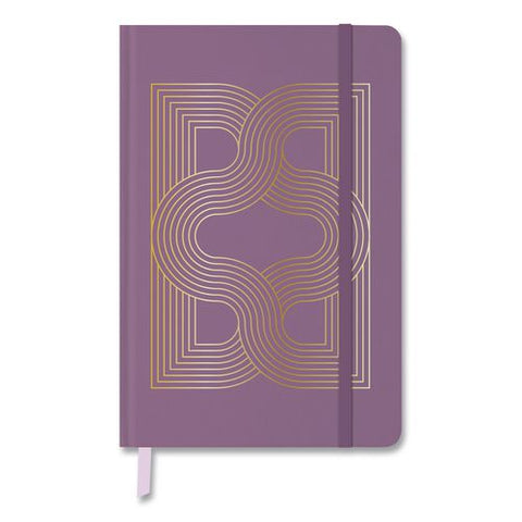 Hardcover Journal, (3) Elegant Geo Gold-foil Patterns, Medium/college Rule, Assorted Colors, (64) 8.25 X 5.5 Sheets, 3/pack