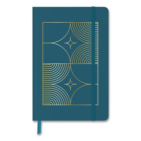 Hardcover Journal, (3) Elegant Geo Gold-foil Patterns, Medium/college Rule, Assorted Colors, (64) 8.25 X 5.5 Sheets, 3/pack