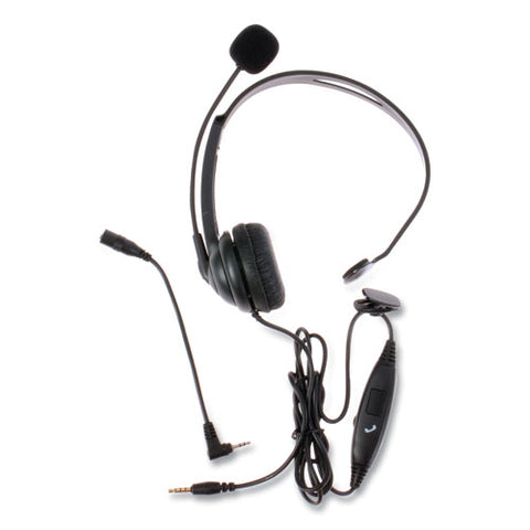 Zum Zum350m Monaural Over The Head Headset, Black