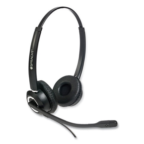 Zum Zumrj9b Binaural Over The Head Headset, Black