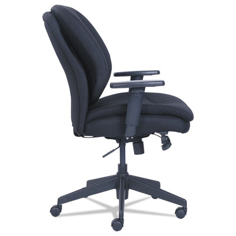 Cosset Ergonomic Task Chair, Supports Up To 275 Lb, 19.5" To 22.5" Seat Height, Black