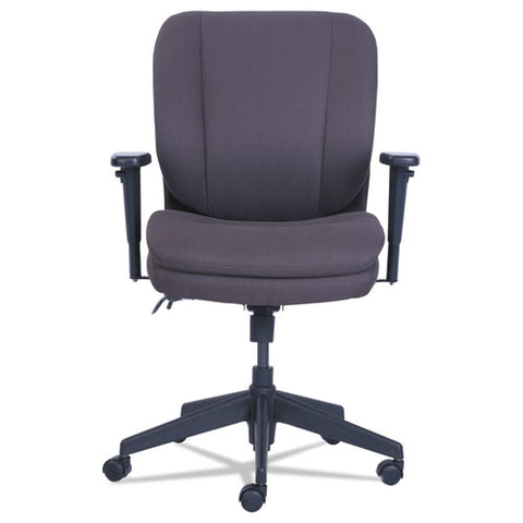 Cosset Ergonomic Task Chair, Supports Up To 275 Lb, 19.5" To 22.5" Seat Height, Gray Seat/back, Black Base