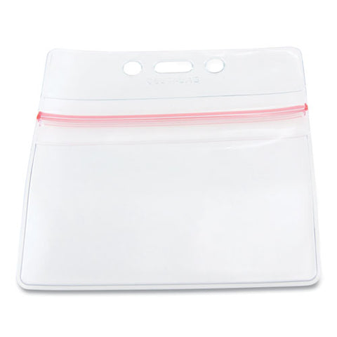 Sealable Cardholder, Horizontal, 3.75 X 2.62, Clear, 50/pack