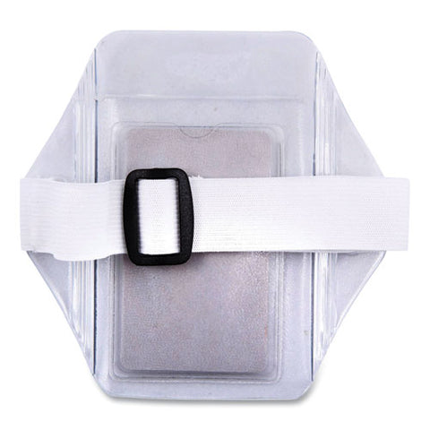 Armband Badge Holder, Vertical, 3.5 X 2.5, White