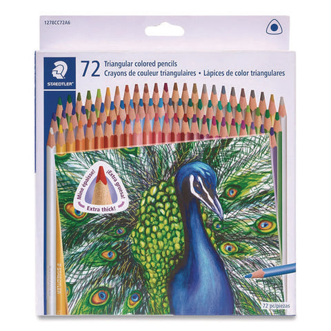 Colored Pencils, 4 Mm, Assorted Lead And Barrel Colors, 72/set